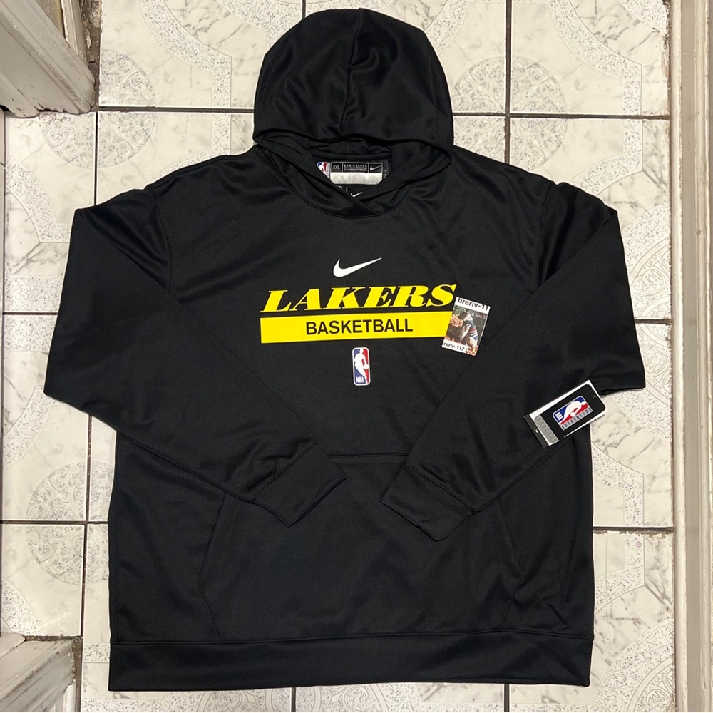 New Nike LA Lakers NBA Spotlight Dri-Fit Hoodie Men’s Size XXL-Tall DN4620-010